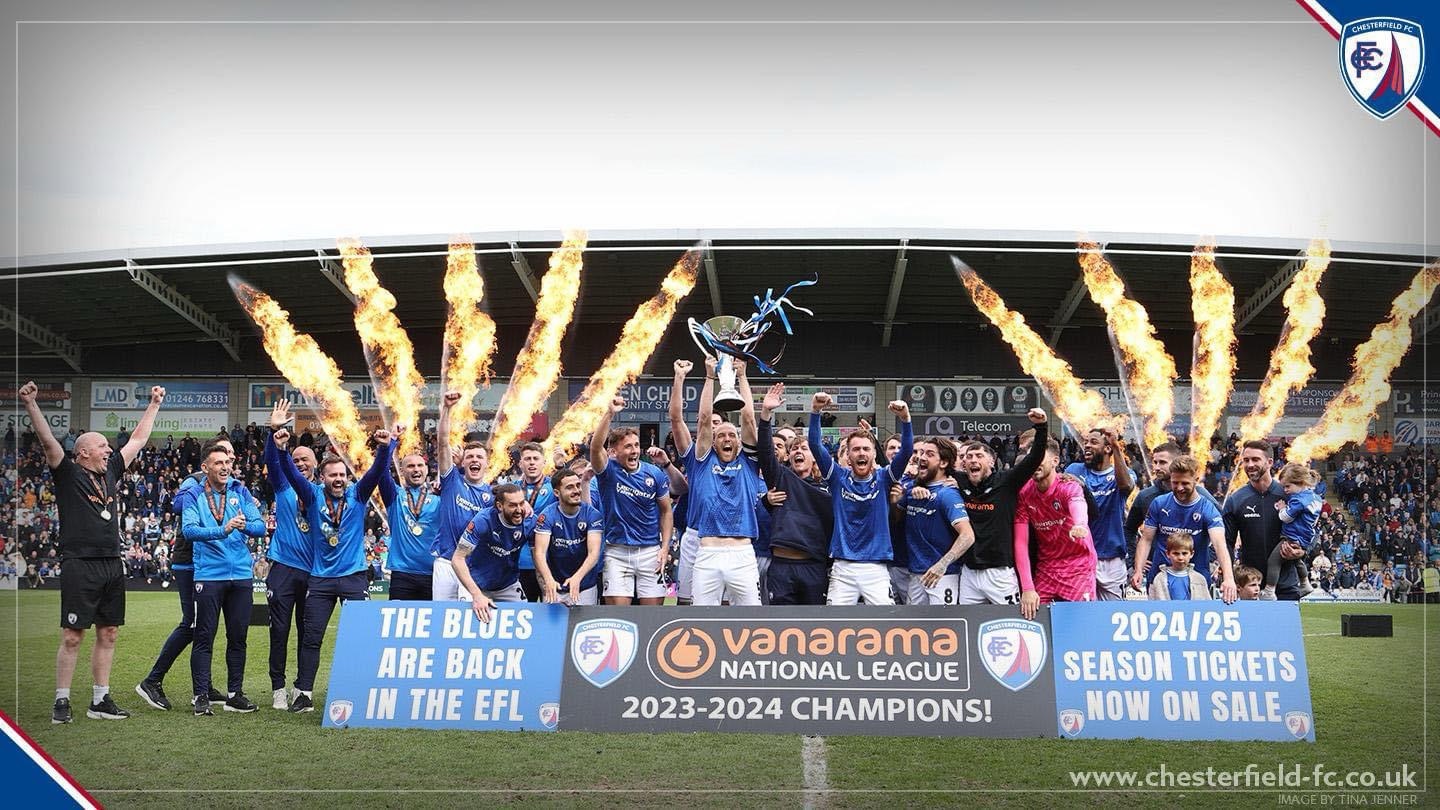 Chesterfield FC National League Champions 2024